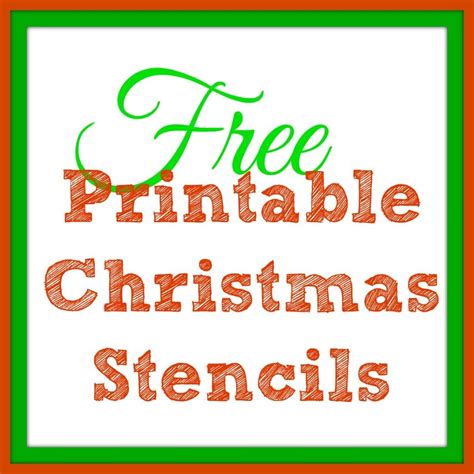 printable christmas stencils|free printable christmas templates.